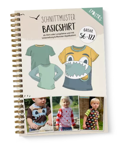 [lybste_basicshirt_kids] Patron de couture | Bébé/Enfants | Chemise basique de Lybstes (56-122)