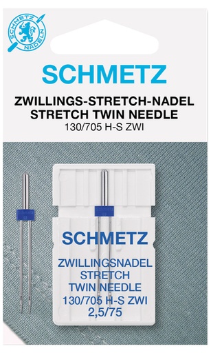 [0706977] Schmetz Doppel-Nähmaschinennadel 130/705 Stretch 75/2,5 mm