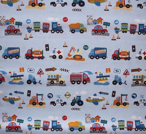 [068533_485252] Cotton woven fabric vehicles | Lars by Swafing