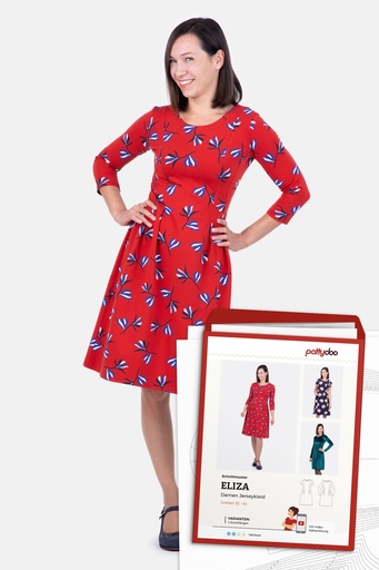 [38-WooCommerce] Jerseykleid Eliza - Papier-Schnittmustr