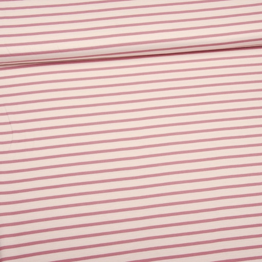 [0192210-200] Knitted jersey | Double Layered Knit Stripes by Editex | stripes | pink