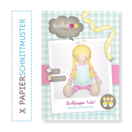 [62018] Papierschnittmuster Stoffpuppe „LULU" by Kullaloo