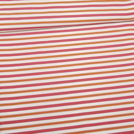 [0192230] Viscose stretch | Stripes by Editex | stripes | pink, white