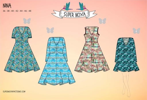 [supernina] Papierschnittmuster | Nina (Damen) by Supernova | Gr. 36-48