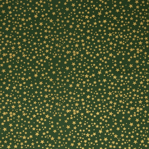 [081873-100565] Tissu en coton, Noël | Neuss par Swafing | vert avec des étoiles