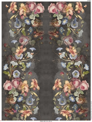 [21024] Jersey panel | EXHIBITION PIECE Flower Garden by Stenzo | 150cm*200cm