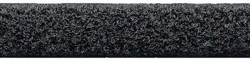 [021512/000] Polaire velours ou bande Velcro à coudre, 20 mm, Velcro <span> - </span>noir, bande polaire