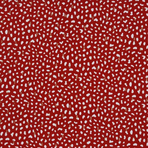 [9439006] Viscose | Dots | Bordeaux