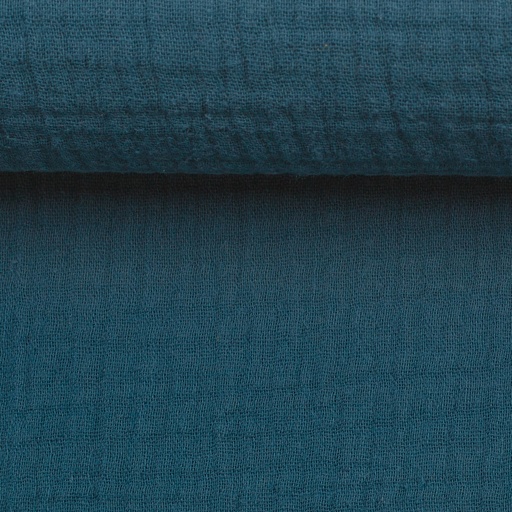 [Tuch-Regen-dunkelblau] Embroidered comfort blanket made of muslin - plain | Name and rainbow dark blue