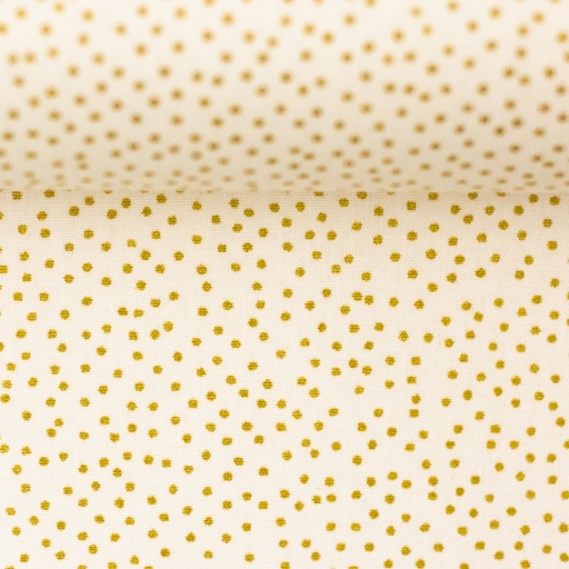 [081873-200010] Cotton woven fabric, Christmas | Neuss by Swafing | cream with golden dots