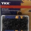 YKK 86075 Annäh-Druckknöpfe Messing 10,0 mm schwarz, 20 Stück
